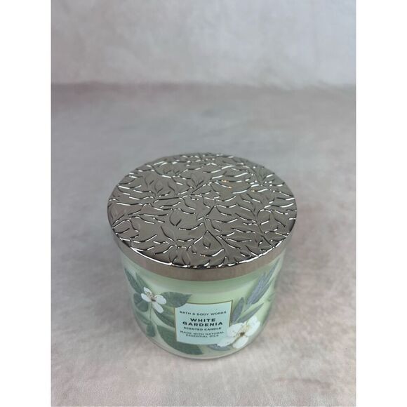 Bath & Body Works WHITE GARDENIA 3 Wick Scented Candle Botanical NEW - Picture 2 of 6